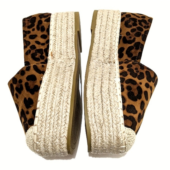 Platform Leopard Slip-On Espadrilles - Picture 6 of 9